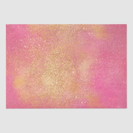 Glitzy Pink Gold Sparkle Shine Tissuepapier (Voorkant)