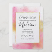 Glitzy Pink Gold White Sparkle en Shine Verjaardag Kaart (Voorkant)