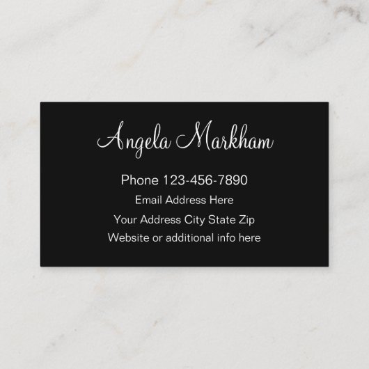 Glitzy Realtor Damask Patroon Visitekaartje (Achterkant)