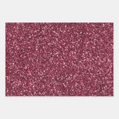 Glitzy Red Glitter Animal Print Inpakpapier Vel (Voorkant 3)