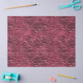 Glitzy Red Glitter Animal Print Tissuepapier (Craft)