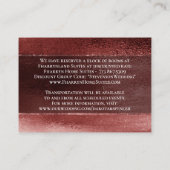 Glitzy Red Glitter | Crimson Guest Accommodations Informatiekaartje (Achterkant)