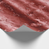 Glitzy Red Ombre Marble Cadeaupapier (Hoek)