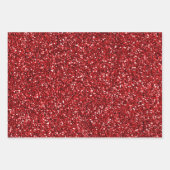 Glitzy Red Ombre Marble Inpakpapier Vel (Voorkant 2)