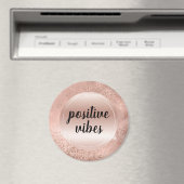 Glitzy Roos Blush Pink Sparkle Magneet (Insitu (Vaatwasser))