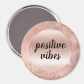 Glitzy Roos Blush Pink Sparkle Magneet (Voorkant / Achterkant)