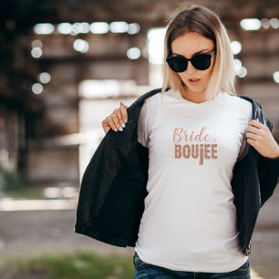 Glitzy - Roos Gold Bride + Boujee T-shirt