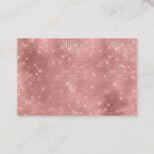 Glitzy Roos Gouden Sparkle Visitekaartje (Achterkant)