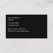 Glitzy Sieraden Thema Abalone Stijl Achtergrond Visitekaartje (Achterkant)