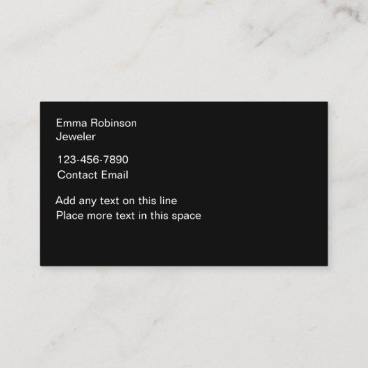 Glitzy Sieraden Thema Abalone Stijl Achtergrond Visitekaartje (Achterkant)