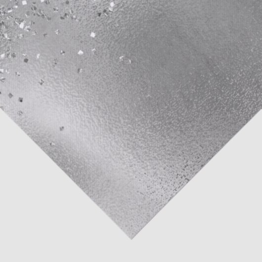 Glitzy Silver Glam Sparkle Glitter Tissuepapier (Detail)