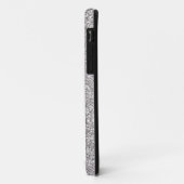Glitzy Silver Glitter Case-Mate iPhone Case (Achterkant/links)