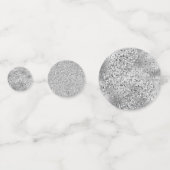 Glitzy Silver Glitter Confetti (Voorkanten)