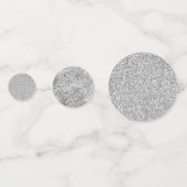 Glitzy Silver Glitter Confetti (Achterkanten)