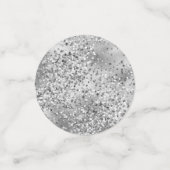 Glitzy Silver Glitter Confetti (Kleine voorkant)