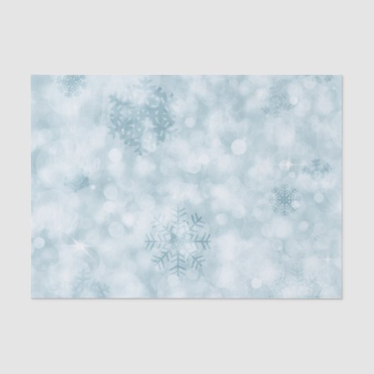 Glitzy Snowflakes Holiday Tissue Paper Tissuepapier (Voorkant)
