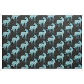 Glitzy Sparkle Aqua Unicorn Stof (Fat Quarter)