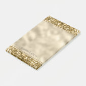Glitzy Sparkle Gold Glitter Post-it® Notes (Schuin)