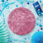 Glitzy Sparkle Roze Verjaardag Papieren Bordje (Feest)