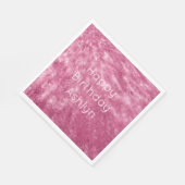 Glitzy Sparkle Roze Verjaardag Servet (Hoek)