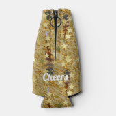 Glitzy Sparkle Stencil Art Birthday Party Flesjeskoeler (Achterkant)