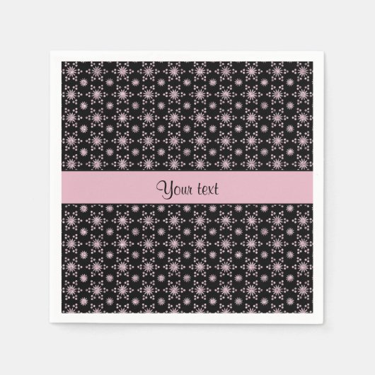 Glitzy Sparkly Lila Glitter Stars Servet (Voorkant)