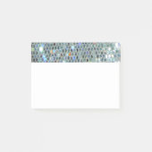 Glitzy Sparkly Silver Glitter Bling Post-it® Notes (Voorkant)
