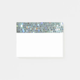 Glitzy Sparkly Silver Glitter Bling Post-it® Notes