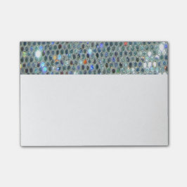 Glitzy Sparkly Silver Glitter Bling Post-it® Notes