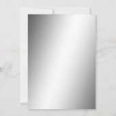 Glitzy Sparkly Stiletto, Silver Bow Verjaardagsfee Kaart (Achterkant)