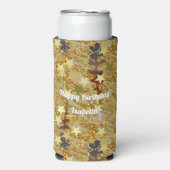 Glitzy Sprakling Any Age Birthday Abstract Pattern Seltzer Blikjeskoeler (Seltzer Voorkant)