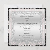 Glitzy Stiletto's, Diamonds & Damask Fabulous 50 Kaart (Achterkant)