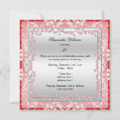 Glitzy Stilettos, Diamonds & Damask Fabulous 50 Kaart (Achterkant)