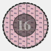 Glitzy Sweet 16 Birthday Stickers (Voorkant)