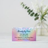 Glitzy Trendy Beauty Fashion Makeup  Visitekaartje (Staand voorkant)