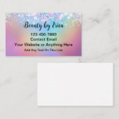Glitzy Trendy Beauty Fashion Makeup  Visitekaartje (Voorkant / Achterkant)