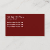 Glitzy Trendy Make-up Mode Visitekaartjes (Achterkant)