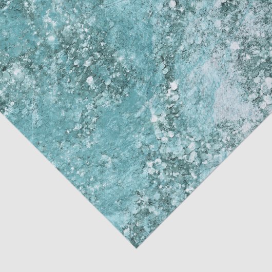 Glitzy Turquoise Tissuepapier (Detail)