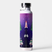 Glitzy waterfles met kerstthema (Rechts)