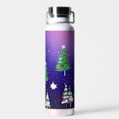 Glitzy waterfles met kerstthema (Achterkant)