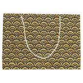 Glitzy white elephant party bag large cadeautasje (Achterkant)