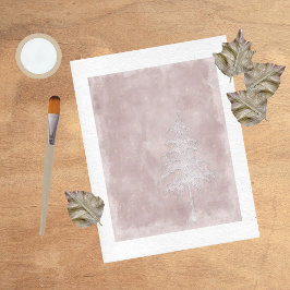 Glitzy Winter Tree Scrapbook paper