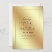 Glitzy Zebra Fashionista Bachelorette Party Kaart (Achterkant)