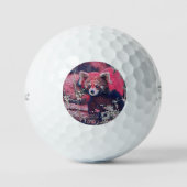 GlitzyAnimal_RedPanda_005 Golfballen (Voorkant)