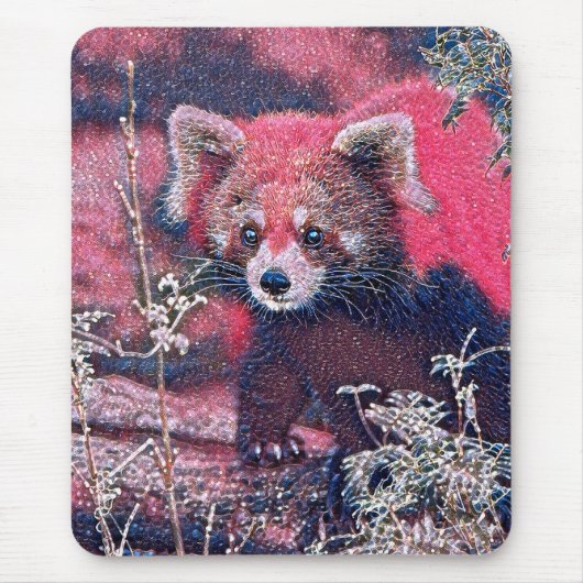 GlitzyAnimal_RedPanda_005 Muismat (Voorkant)