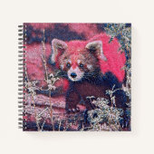 GlitzyAnimal_RedPanda_005 Notitieboek (Voorkant)