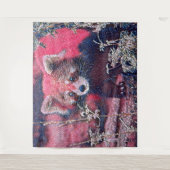 GlitzyAnimal_RedPanda_005 Wandkleed (Voorkant)