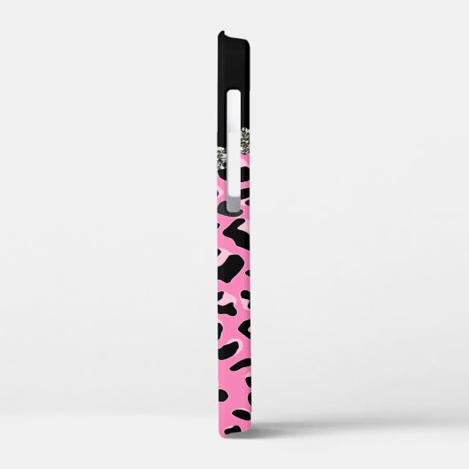 Glitzzy Pink Jaguar Print iPhone Case-Mate iPhone Case (Achterkant / Links)