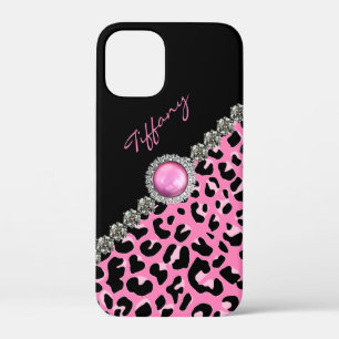 Glitzzy Pink Jaguar Print iPhone Case-Mate iPhone Case