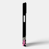 Glitzzy Pink Jaguar Print Samsung Note 4 Hoesje (Achterkant / Rechts)